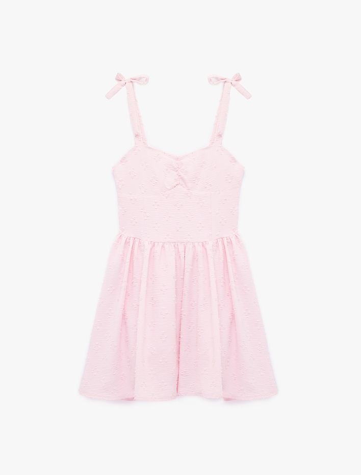  İnce Askılı Gipeli Mini Elbise