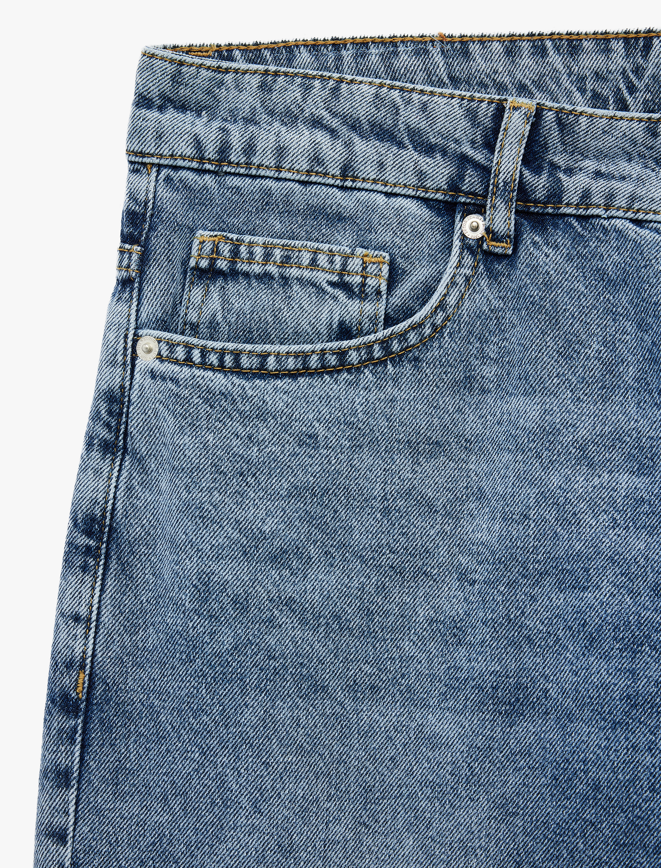   Pamuklu Regular Fit Normal Bel Düz Paça Denim Pantolon - Tapered Jeans