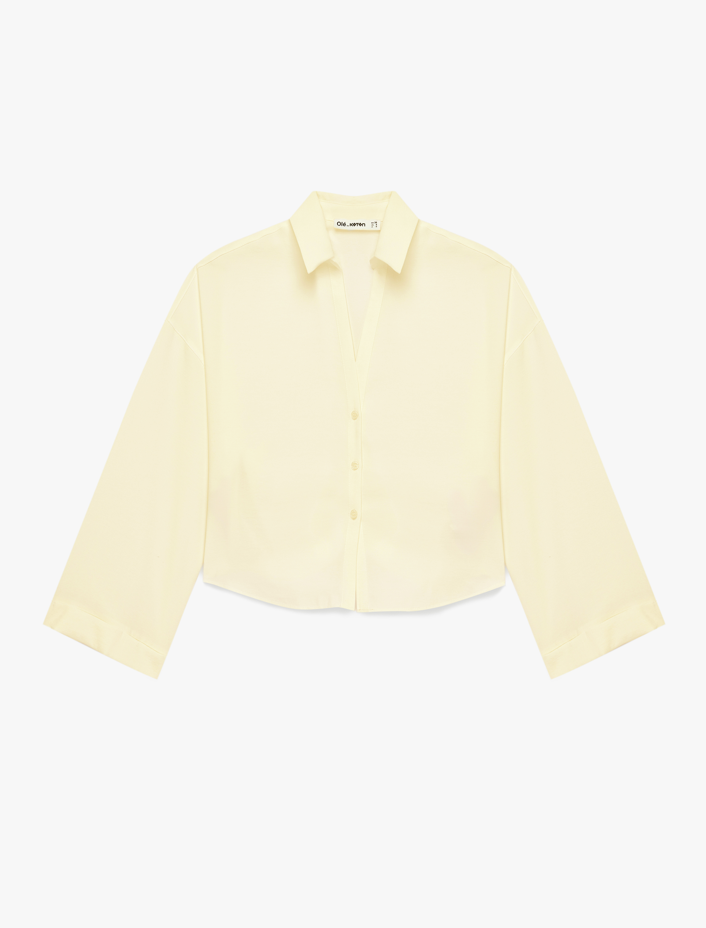   Rahat Kalıp Uzun Kollu Klasik Yaka Düğmeli Viskon Gömlek