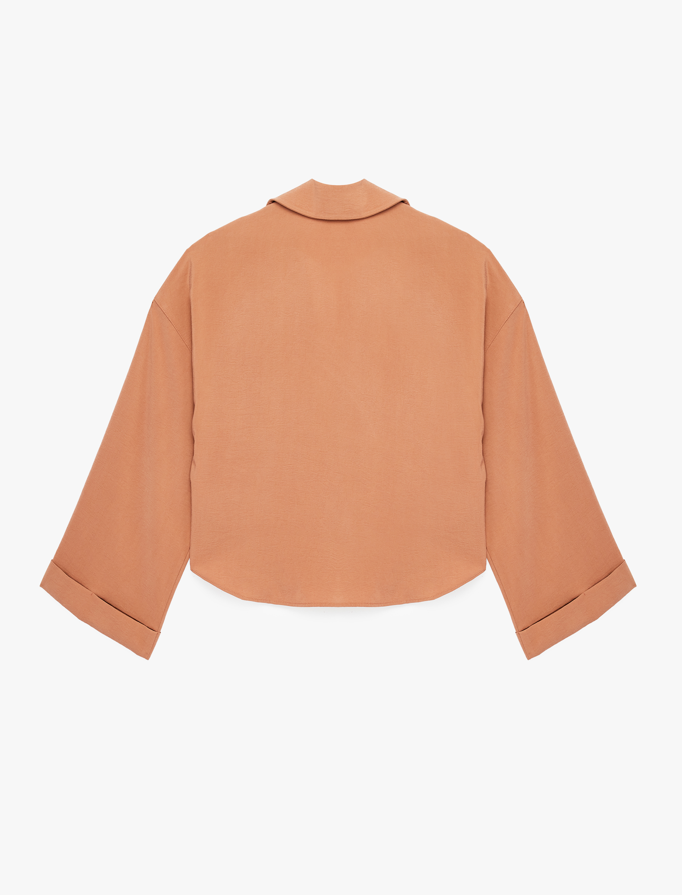   Rahat Kalıp Uzun Kollu Klasik Yaka Düğmeli Viskon Gömlek