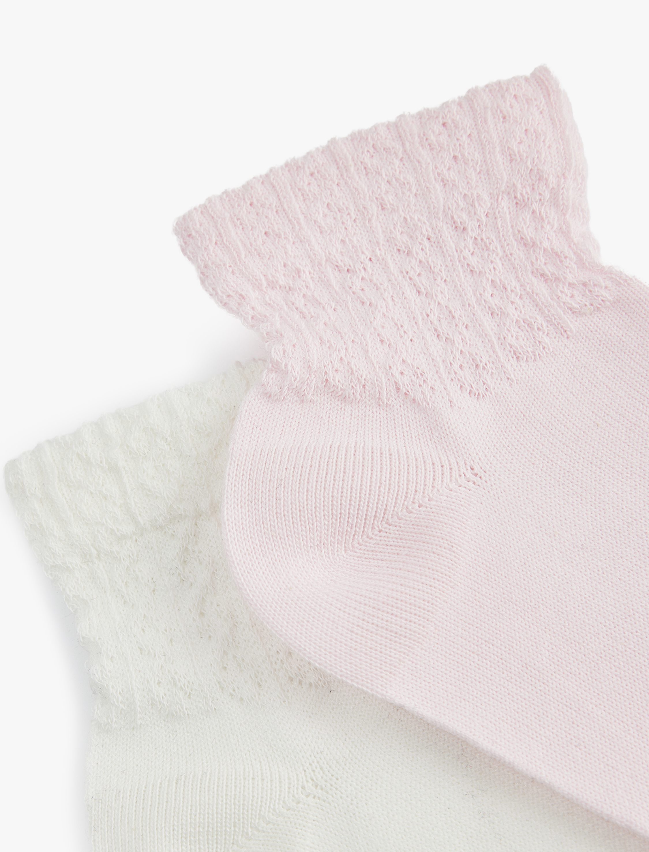 Kız Çocuk Dokulu 2'li Çorap