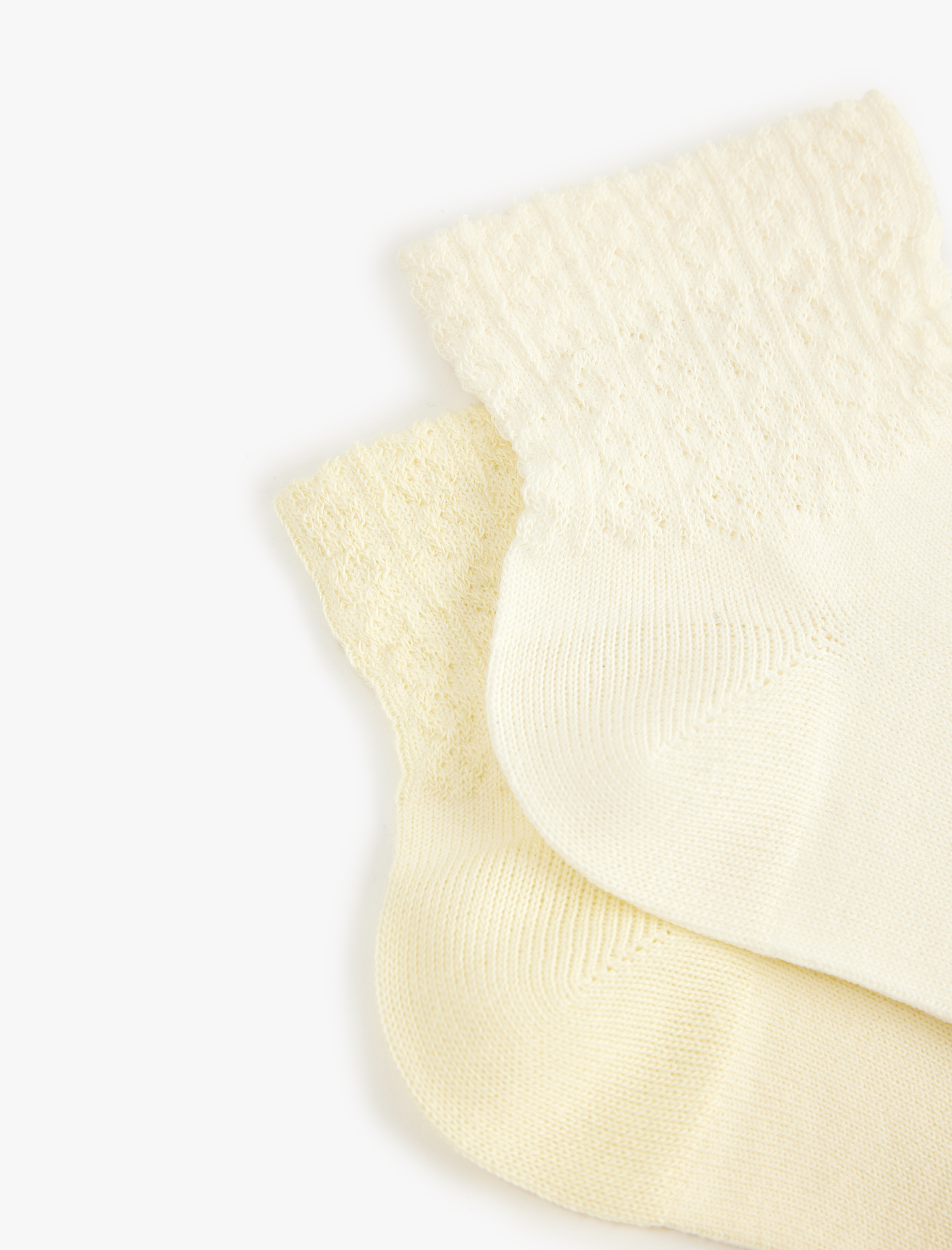  Kız Çocuk Dokulu 2'li Çorap