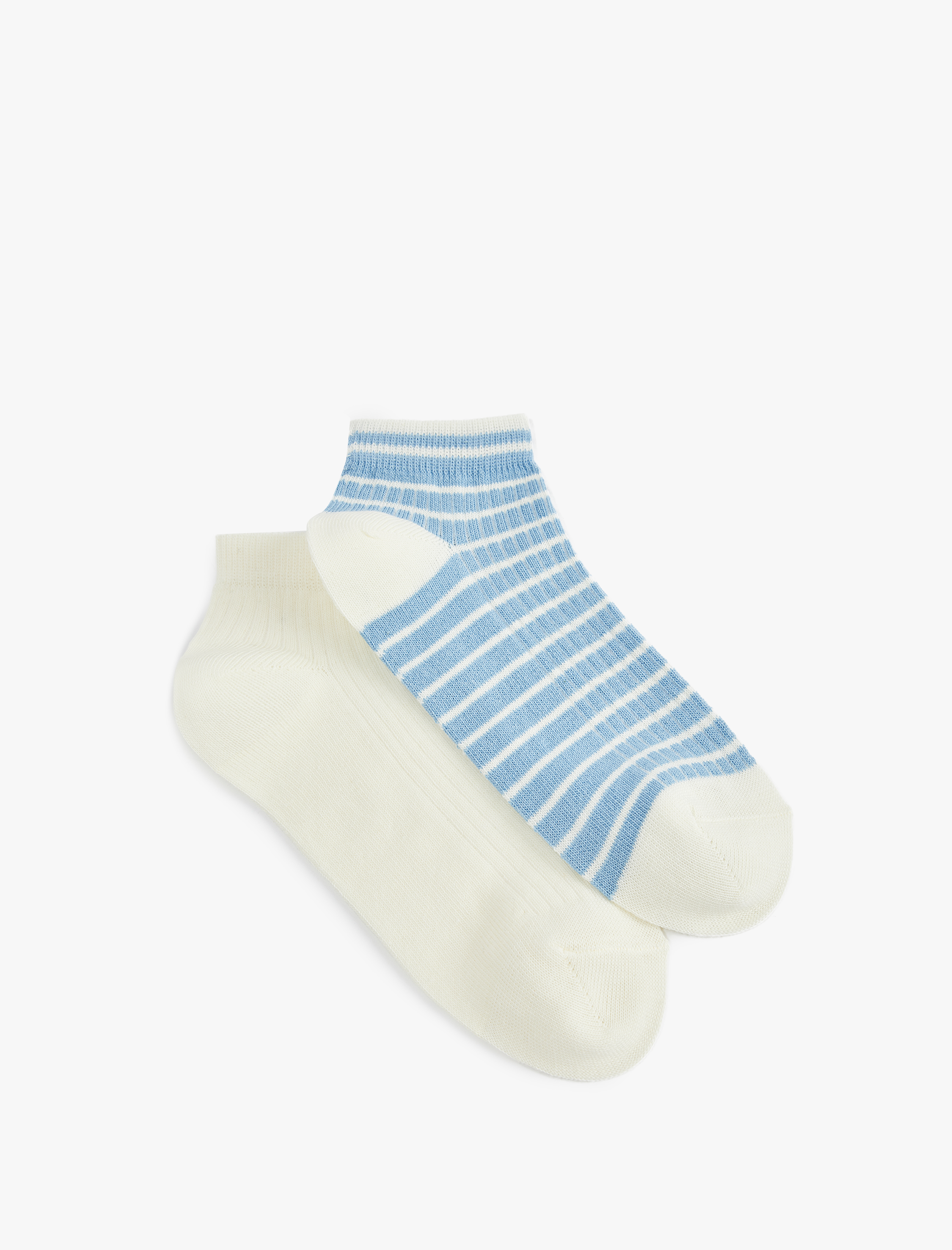  Erkek Çocuk 2'li Çizgili Çorap
