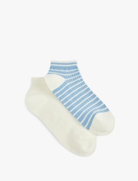 2'li Çizgili Çorap