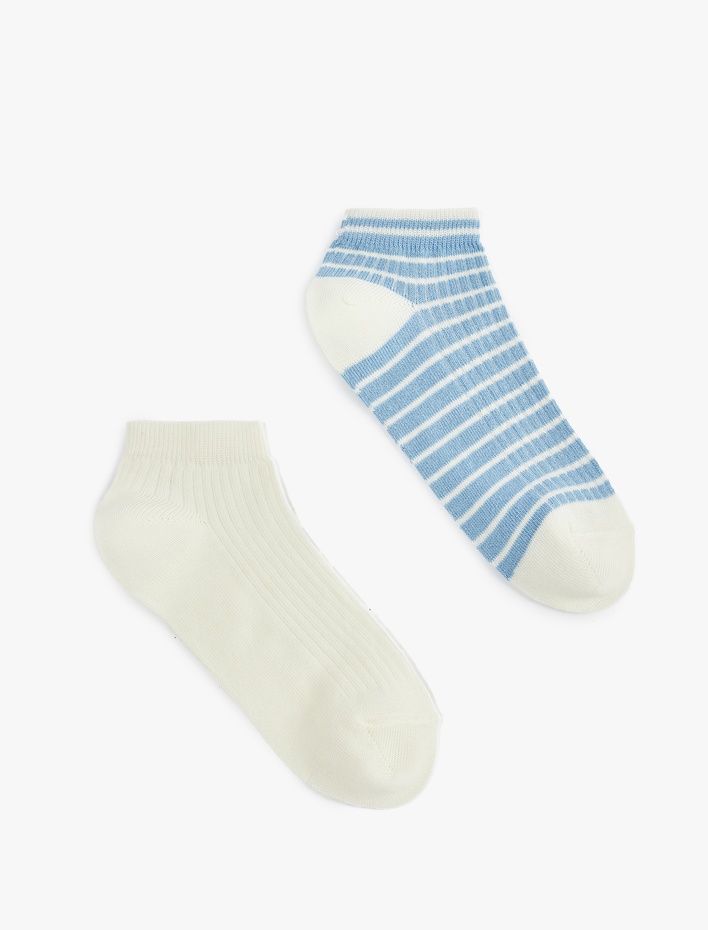 Erkek Çocuk 2'li Çizgili Çorap