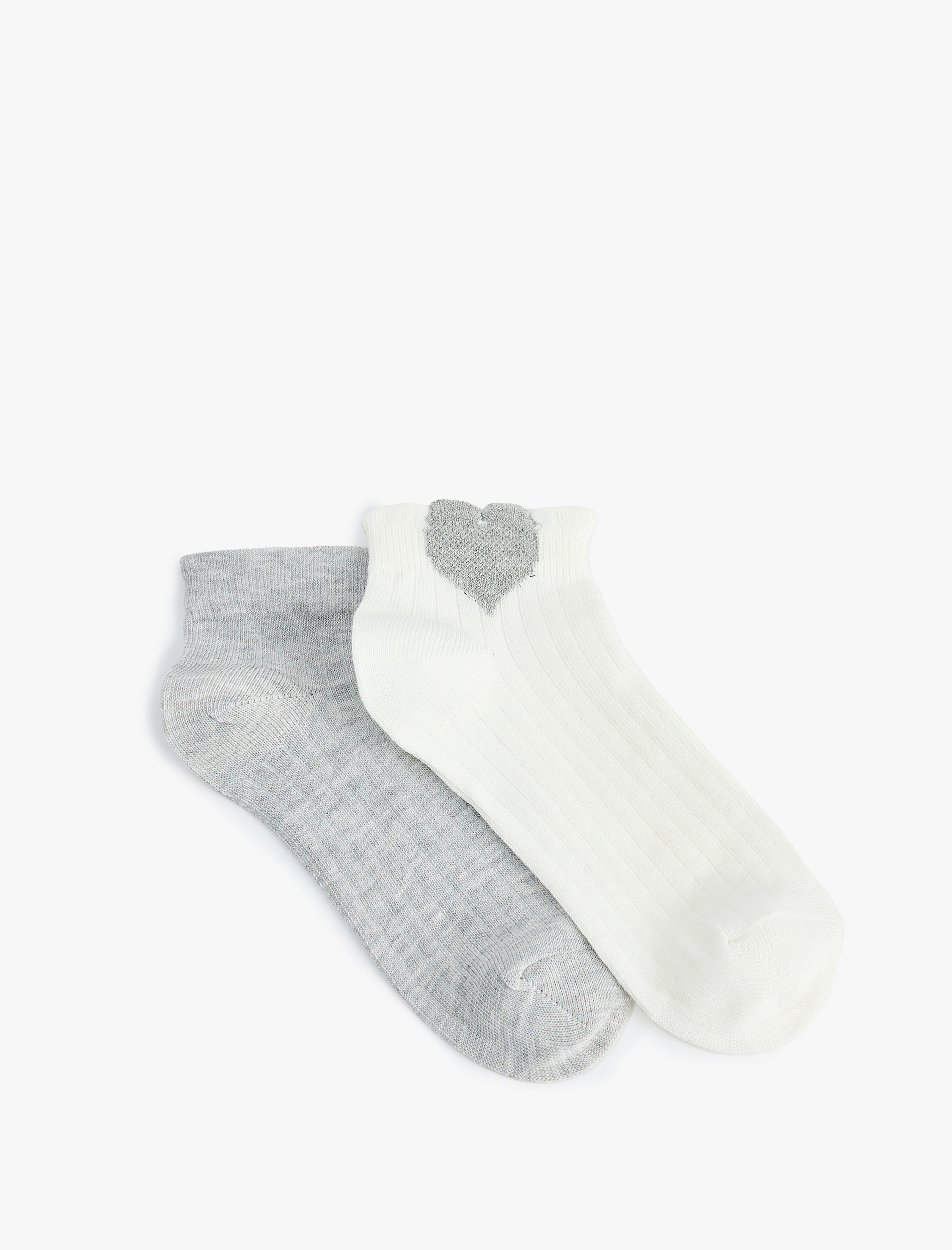  Kız Çocuk Kalpli 2'li Çorap