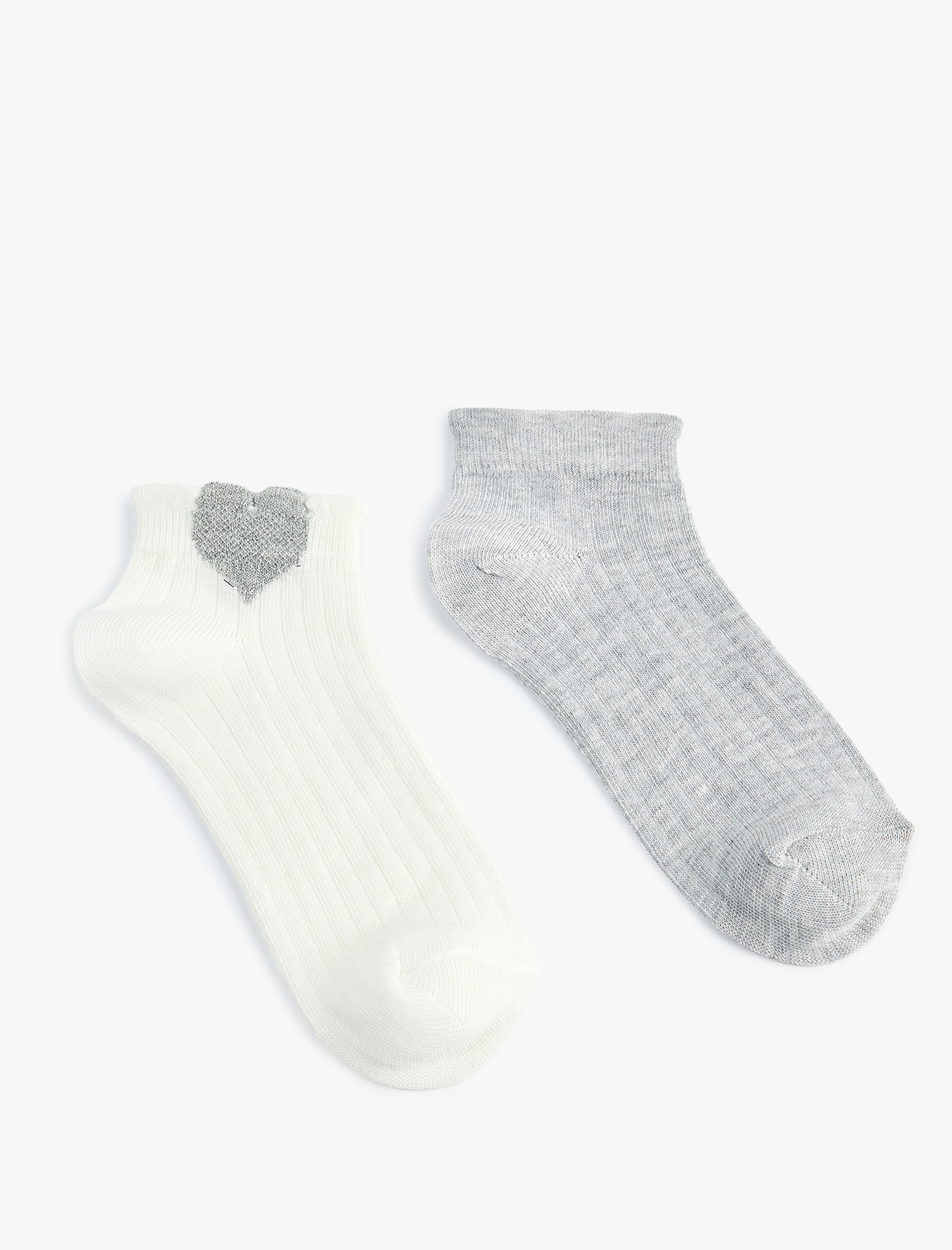  Kız Çocuk Kalpli 2'li Çorap