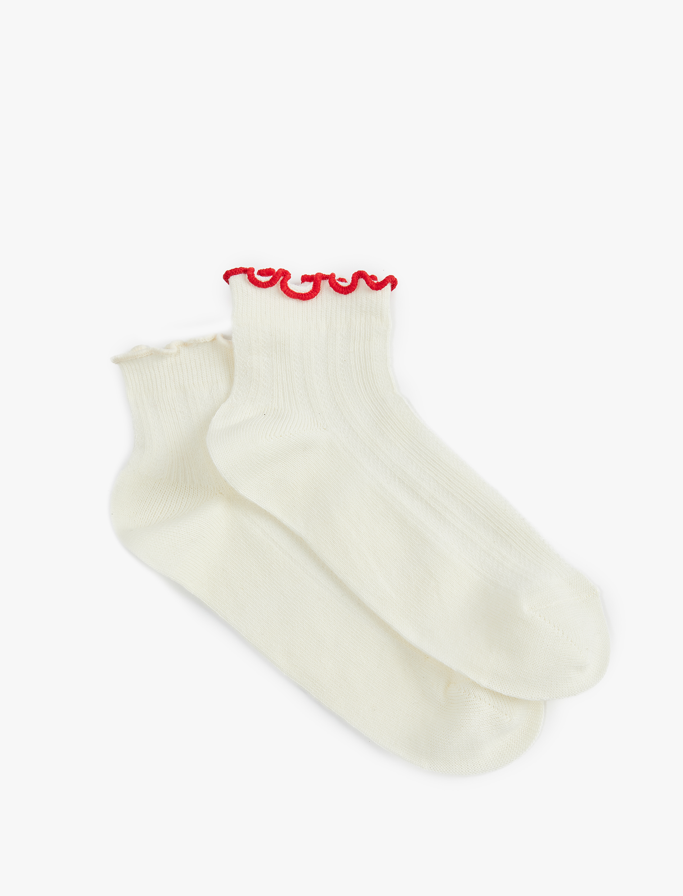  Kız Çocuk Fırfırlı 2'li Çorap