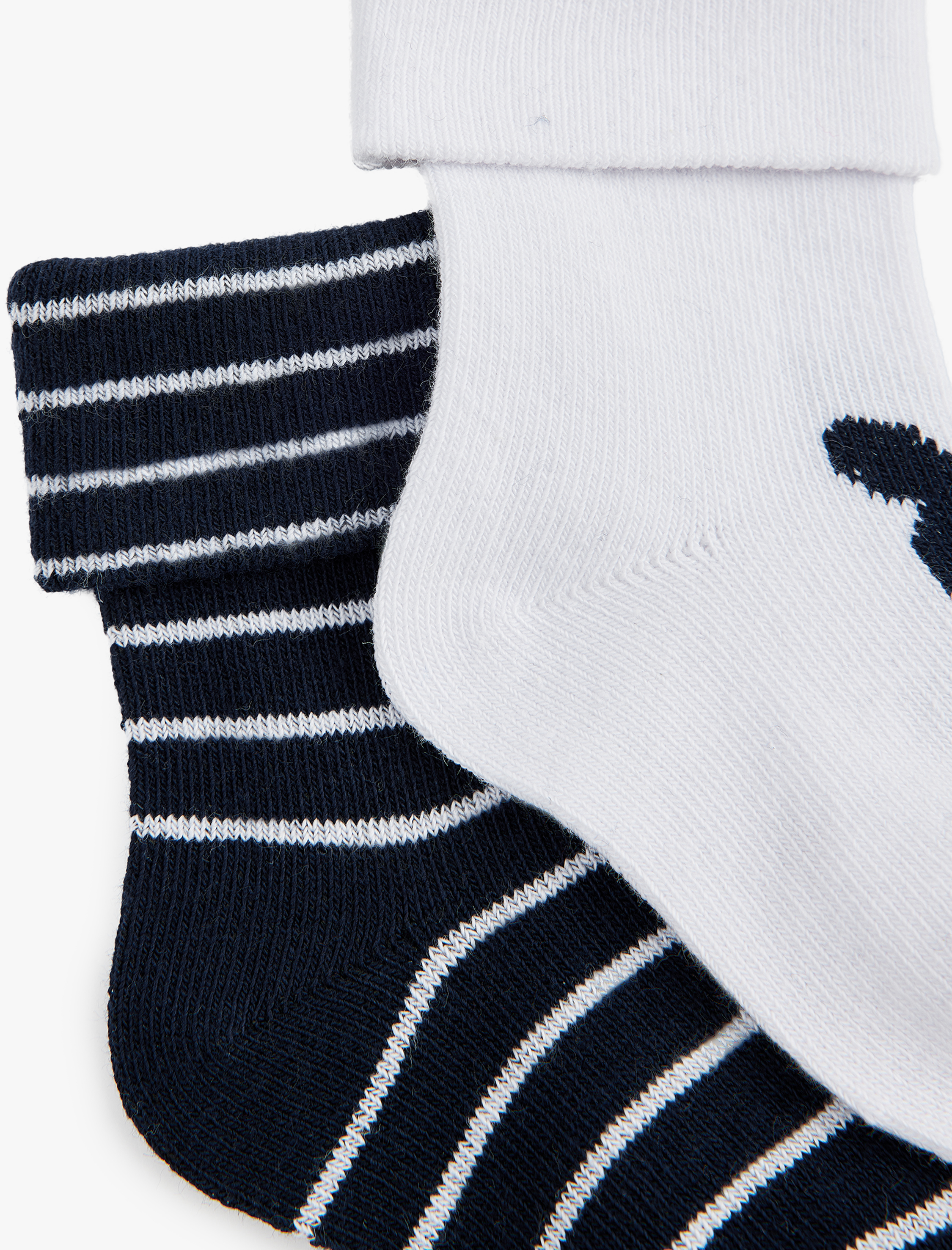  Erkek Bebek Pamuklu Tavşanlı 2'li Çorap