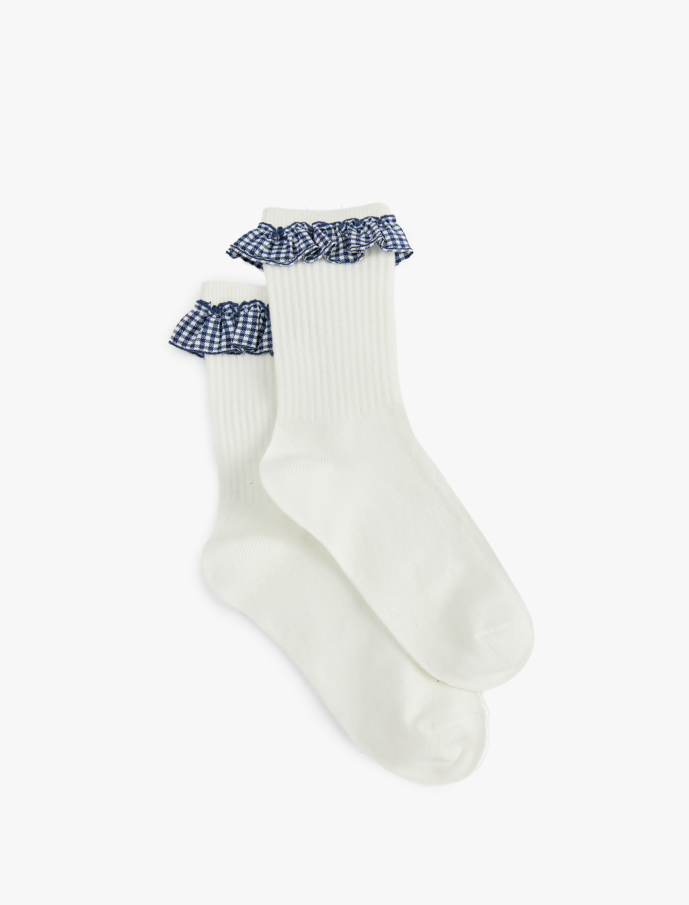  Kız Çocuk Pötikareli Diz Altı Çorap
