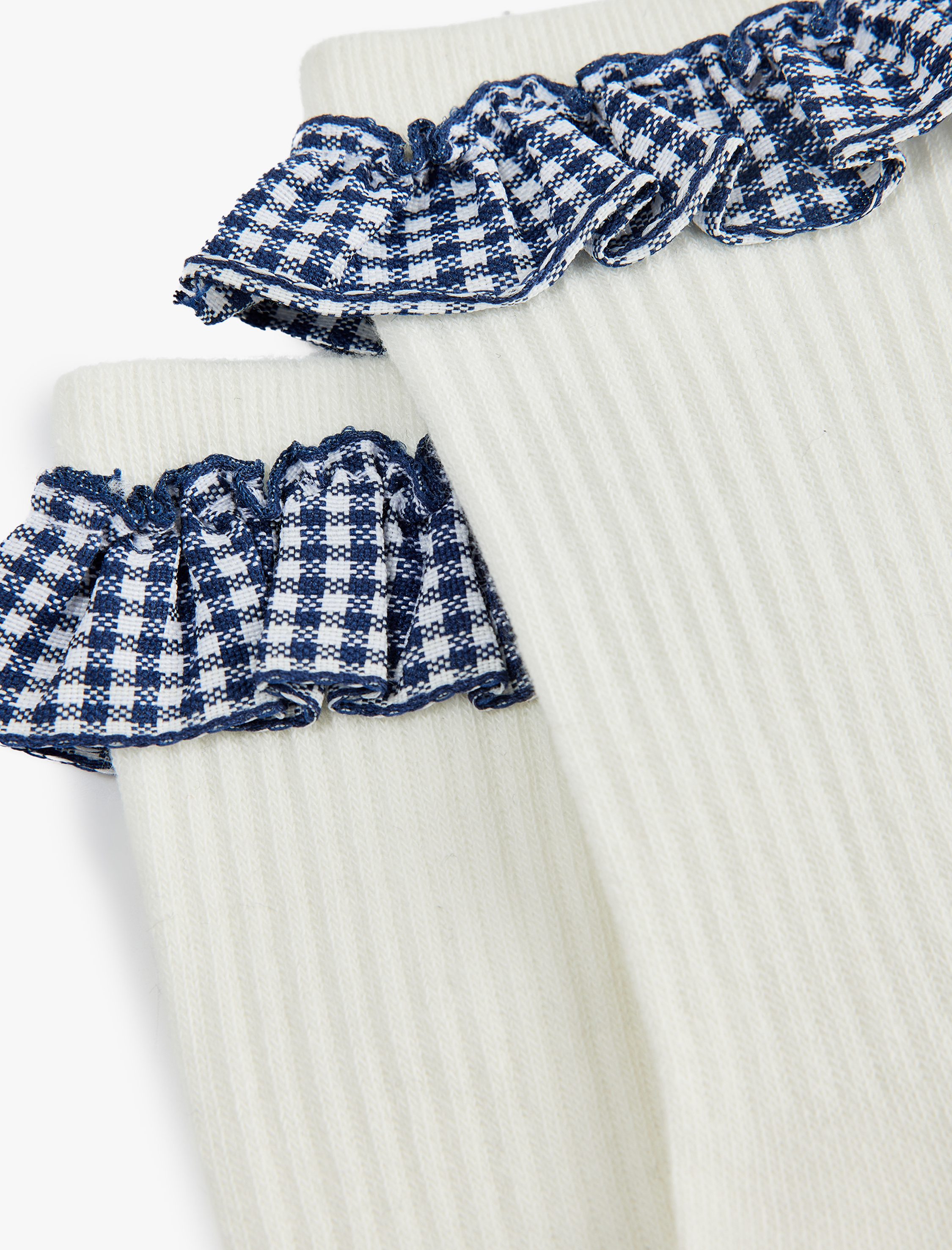  Kız Çocuk Pötikareli Diz Altı Çorap