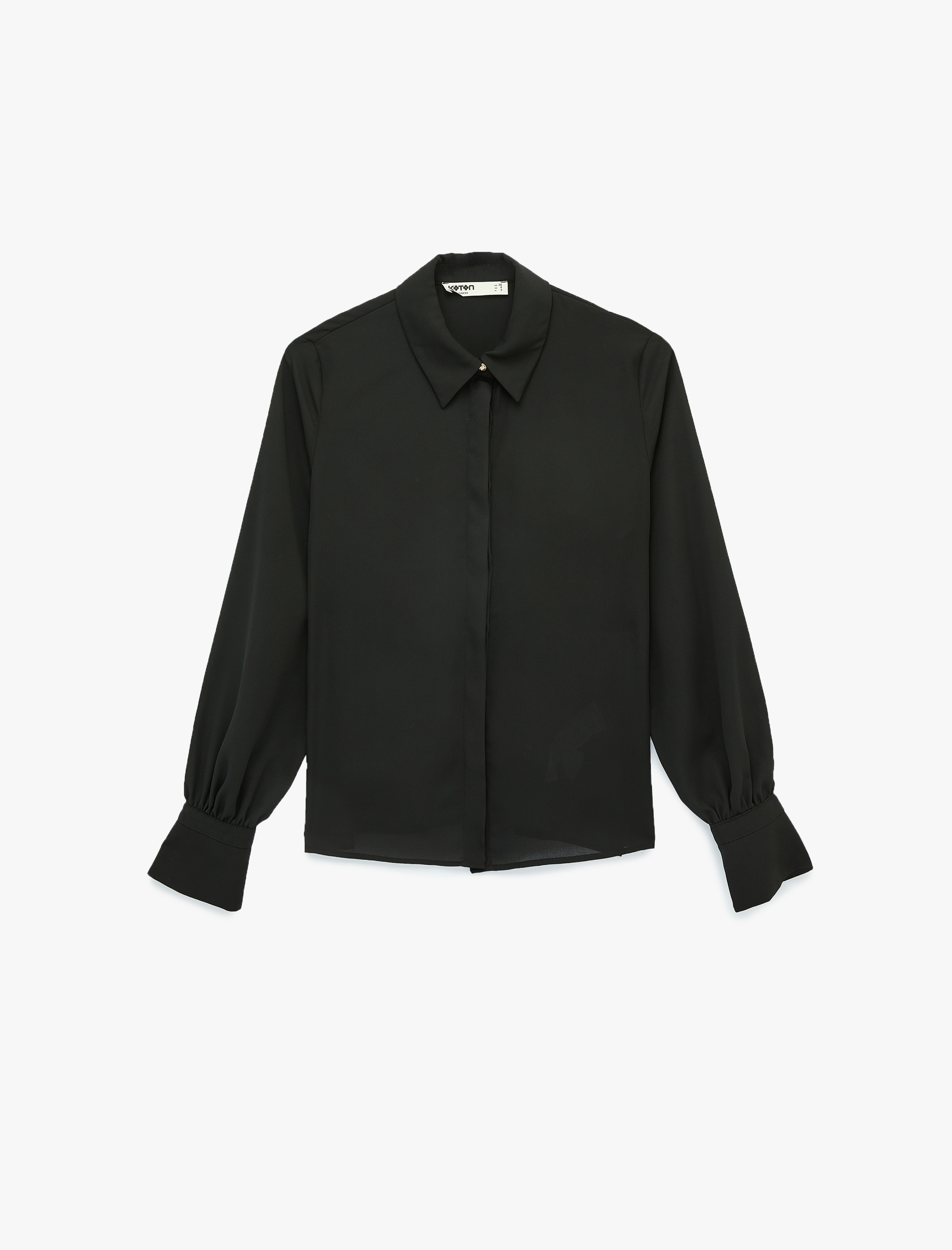   Regular Fit Klasik Yaka Düğmeli Uzun Kollu Gömlek