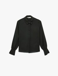 Regular Fit Klasik Yaka Düğmeli Uzun Kollu Gömlek