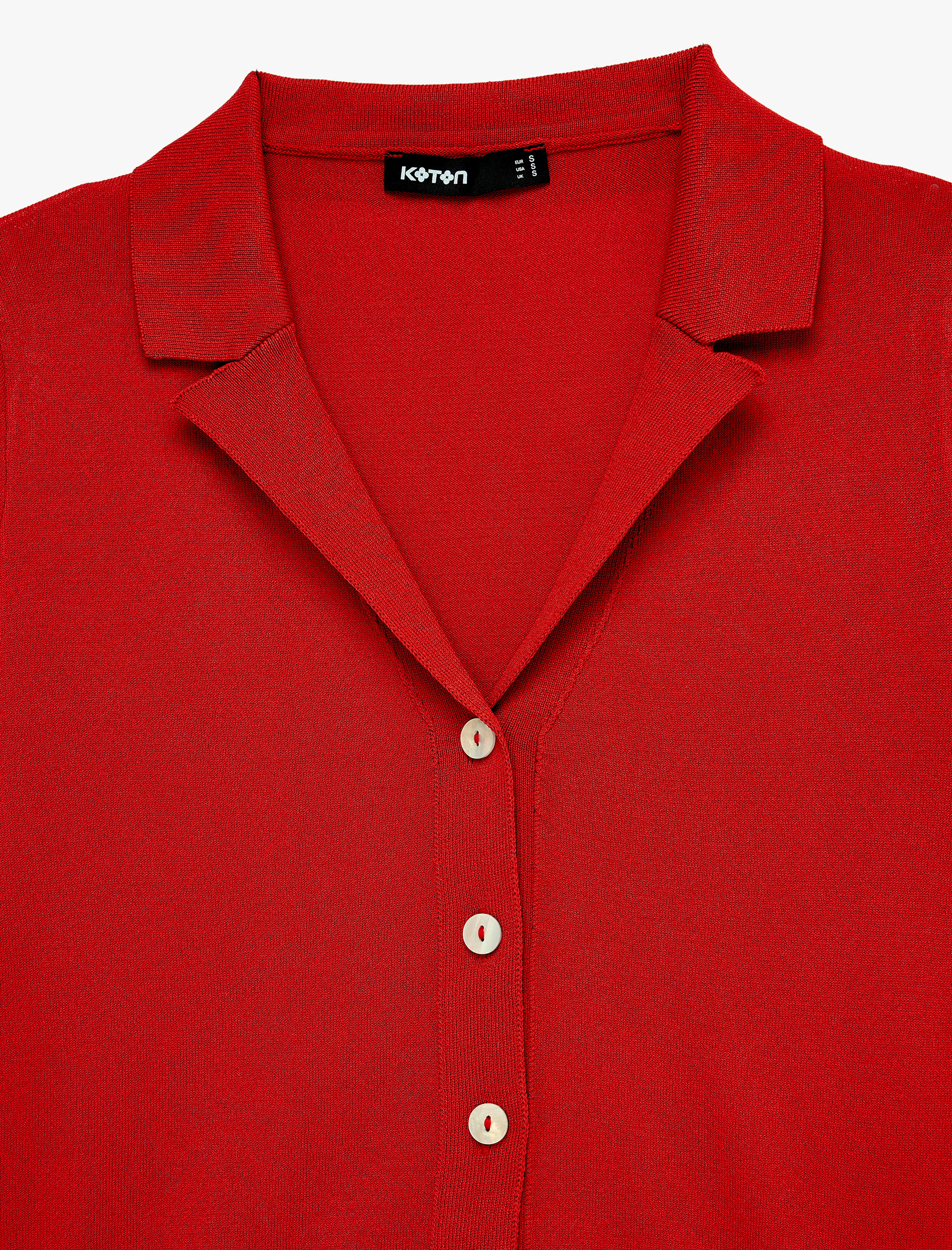   Regular Fit Polo Yaka Düğmeli Triko Hırka