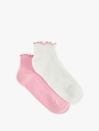 Fırfırlı 2'li Çorap