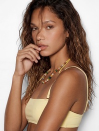 Çıkarılabilir Askılı Bandeau Straplez Bikini Üstü