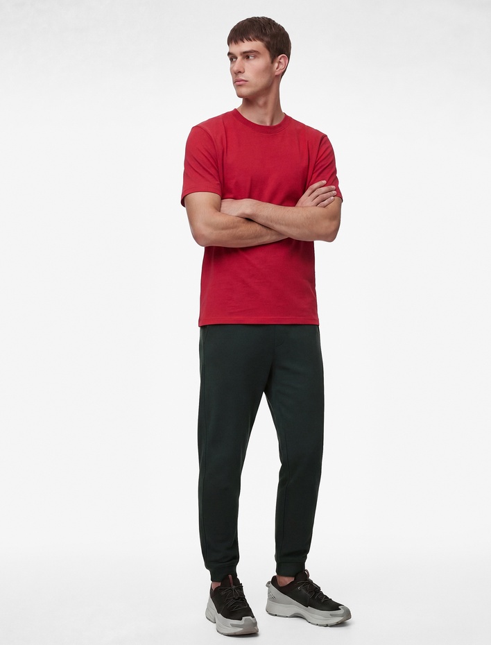  Rahat Kesim Cepli Pamuklu Beli Lastikli Jogger Spor Eşofman Altı