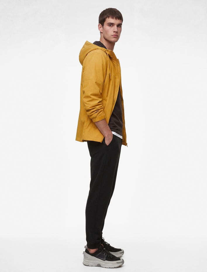  Rahat Kesim Cepli Pamuklu Beli Lastikli Jogger Spor Eşofman Altı