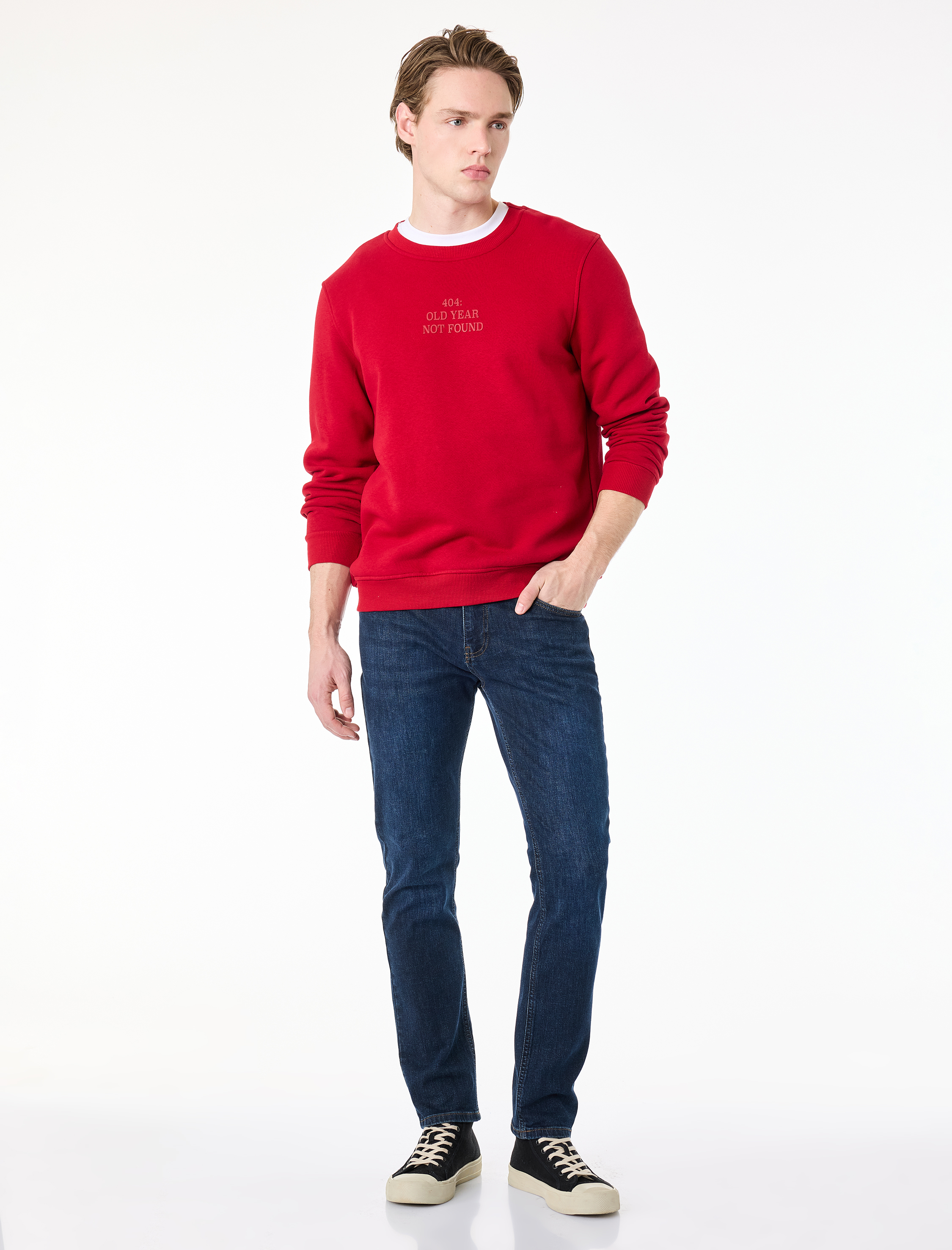   Pamuklu Normal Bel Slim Fit Jean Pantolon - Brad Jean