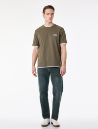 Pamuklu Düz Paça Vintage Straight Fit Jean Pantolon