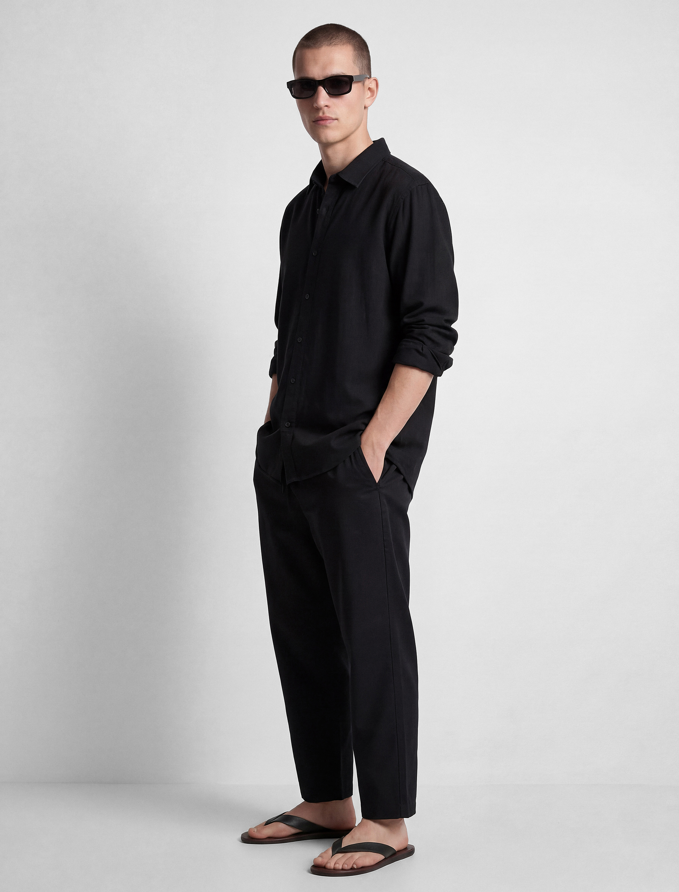 Regular Fit Pamuklu Klasik Yaka Düğmeli Uzun Kollu Gömlek