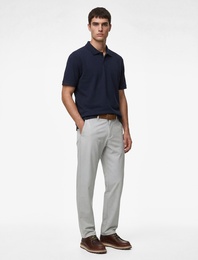 Pamuklu Regular Fit Kısa Kollu Düğmeli Polo Yaka Tişört