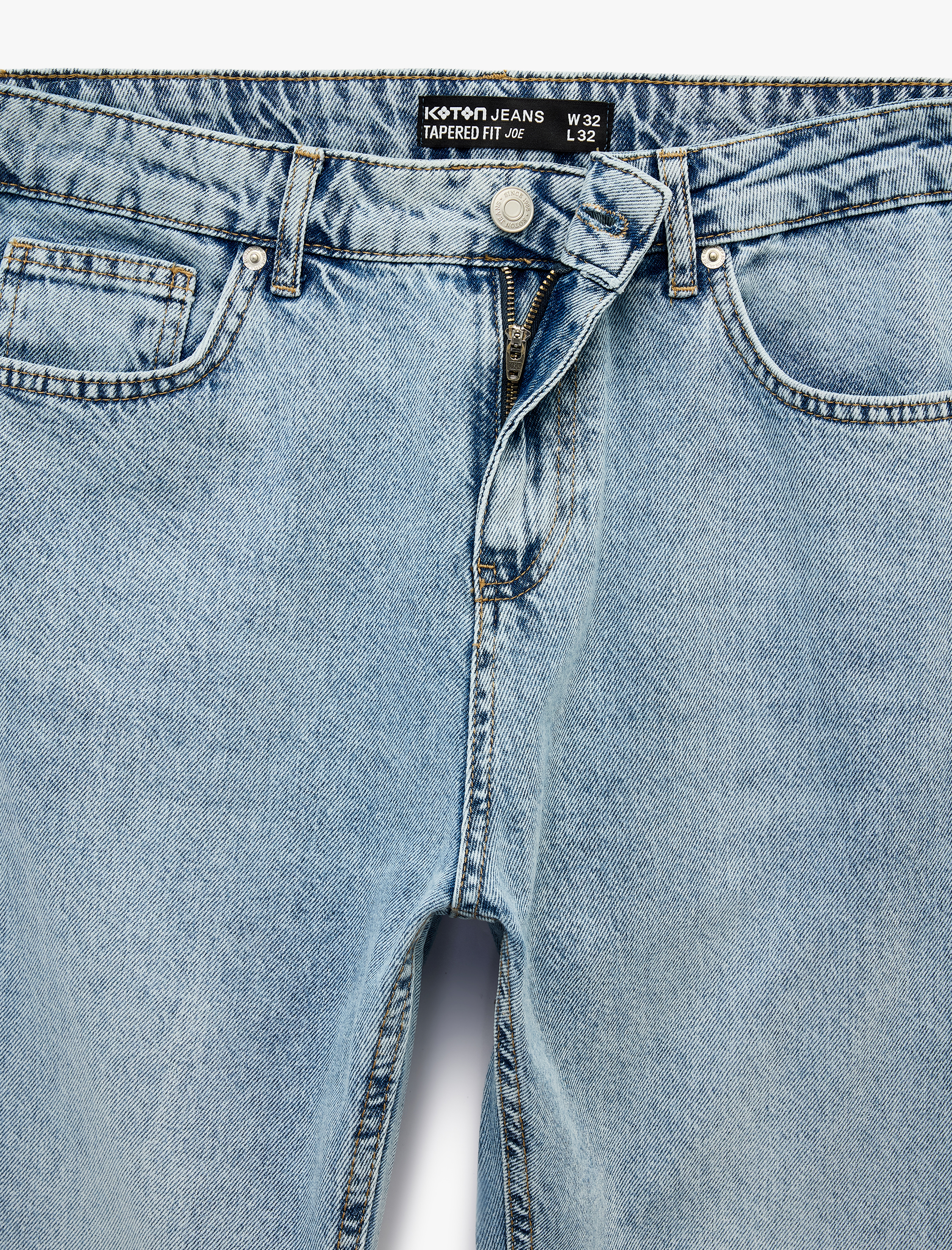   Regular Fit Normal Bel Tapered Jean Pantolon