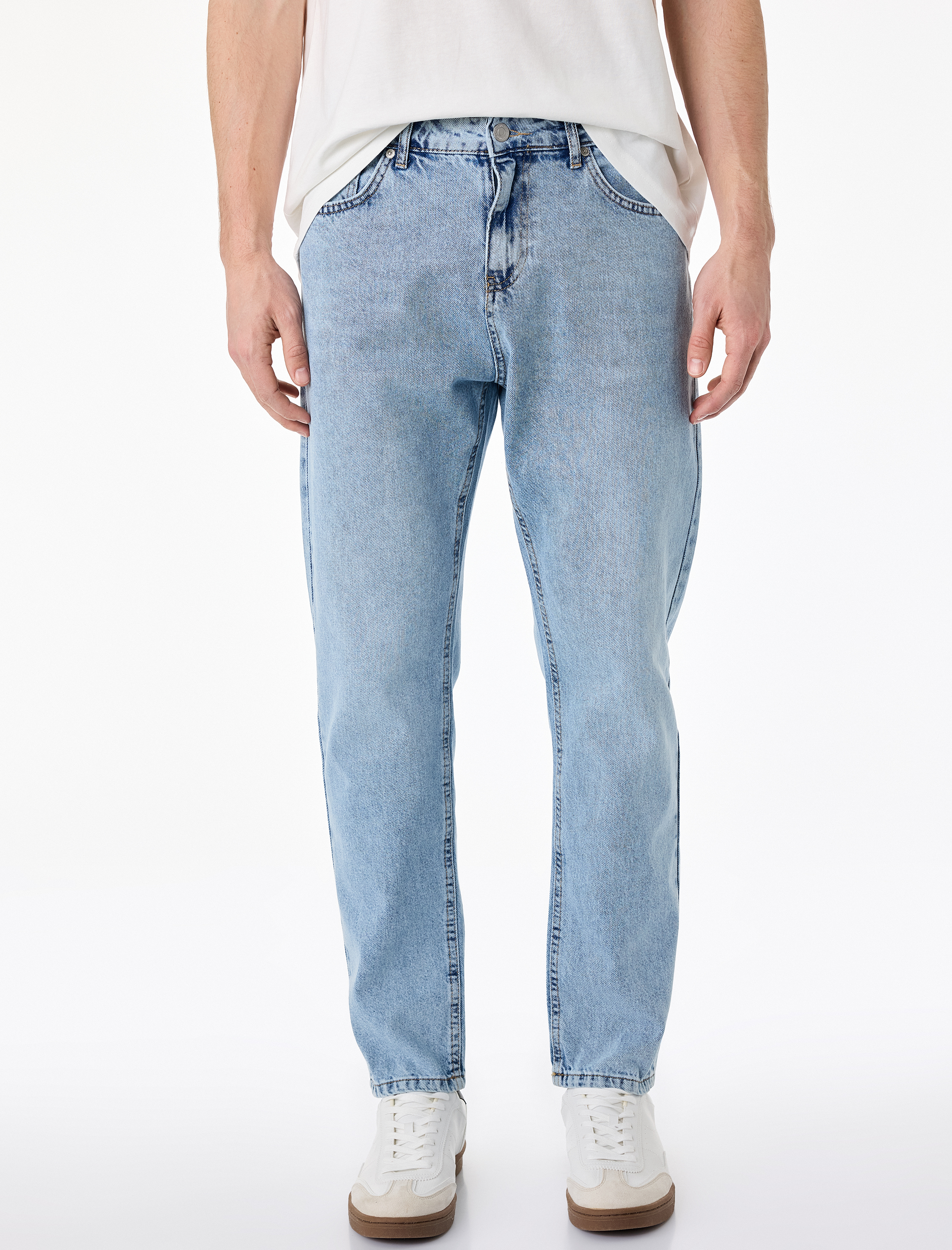   Regular Fit Normal Bel Tapered Jean Pantolon