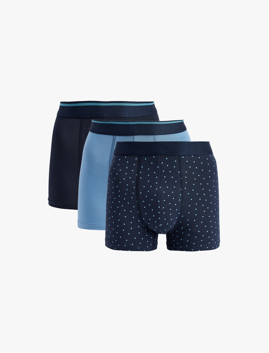Koton Erkek Pamuklu Puantiyeli 3’lü Boxer Seti