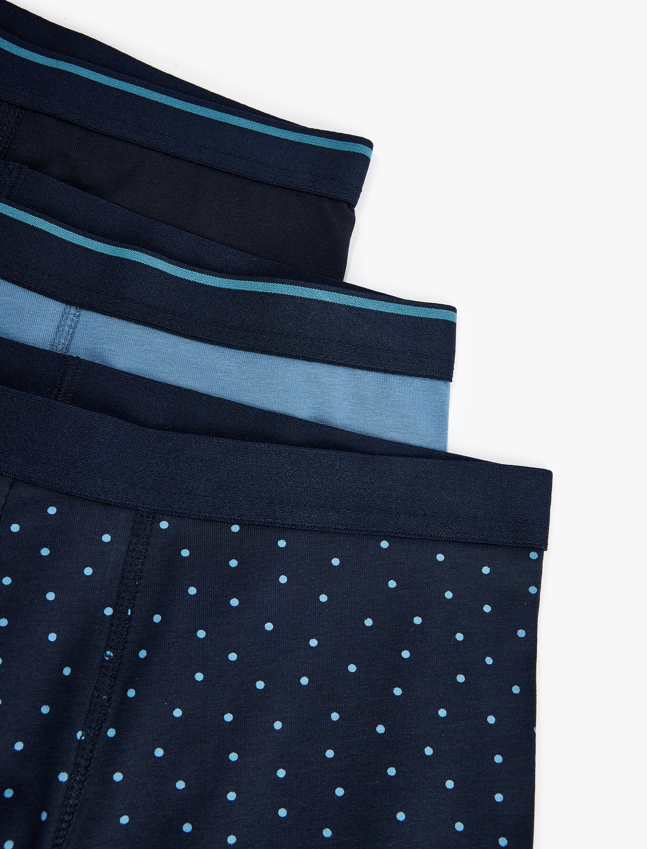   Pamuklu Puantiyeli 3'lü Boxer Seti