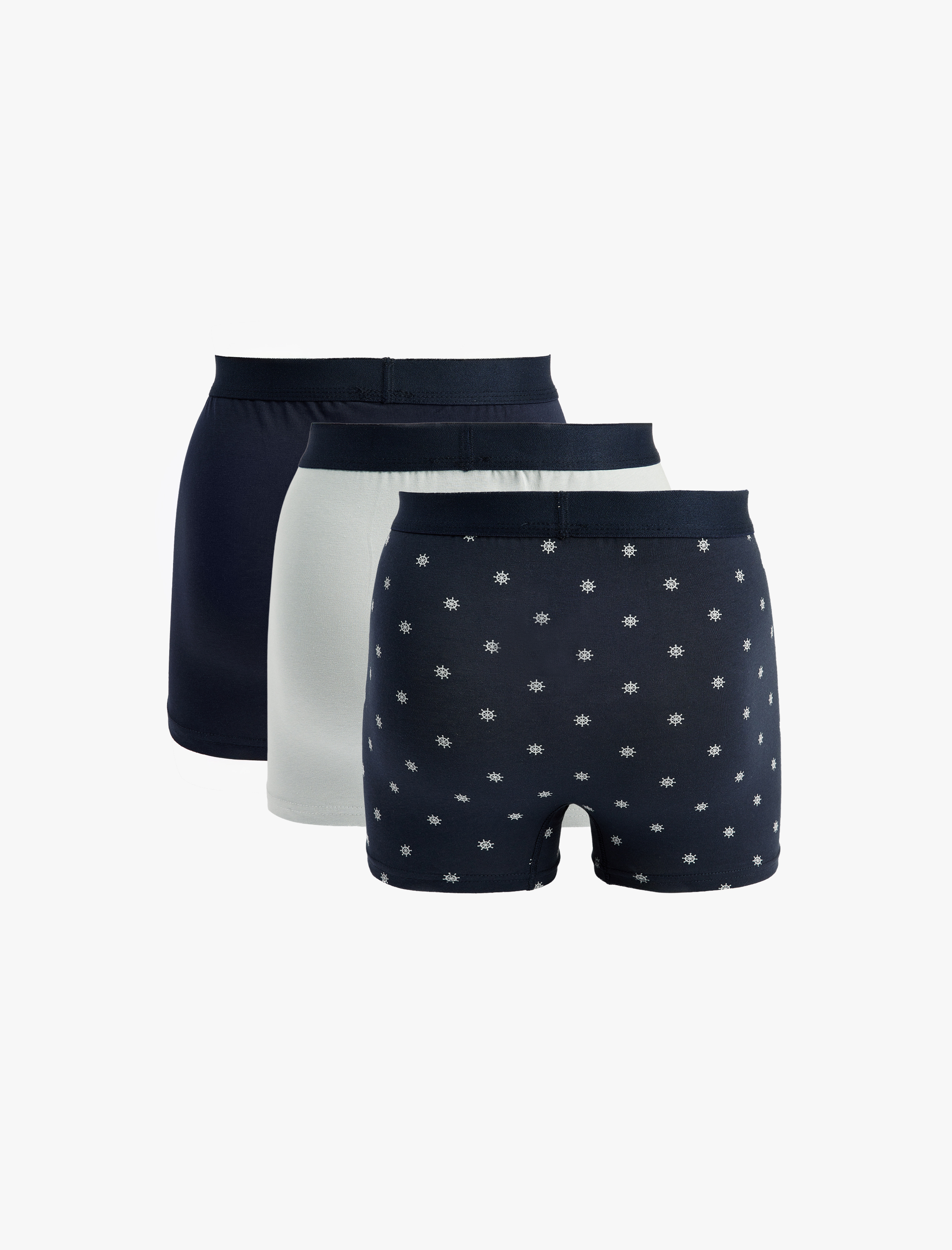   Pamuklu Desenli 3'lü Boxer Seti