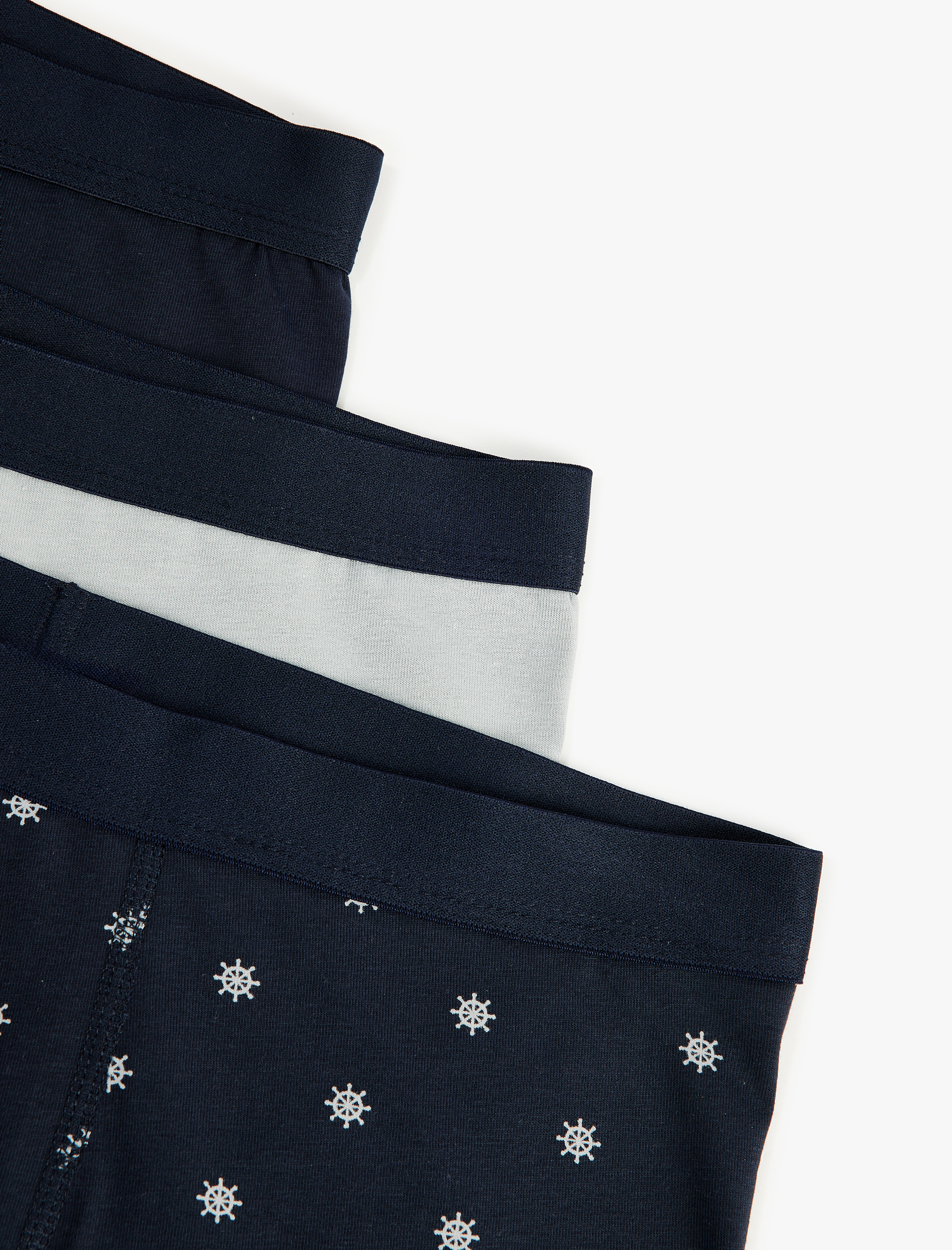   Pamuklu Desenli 3'lü Boxer Seti