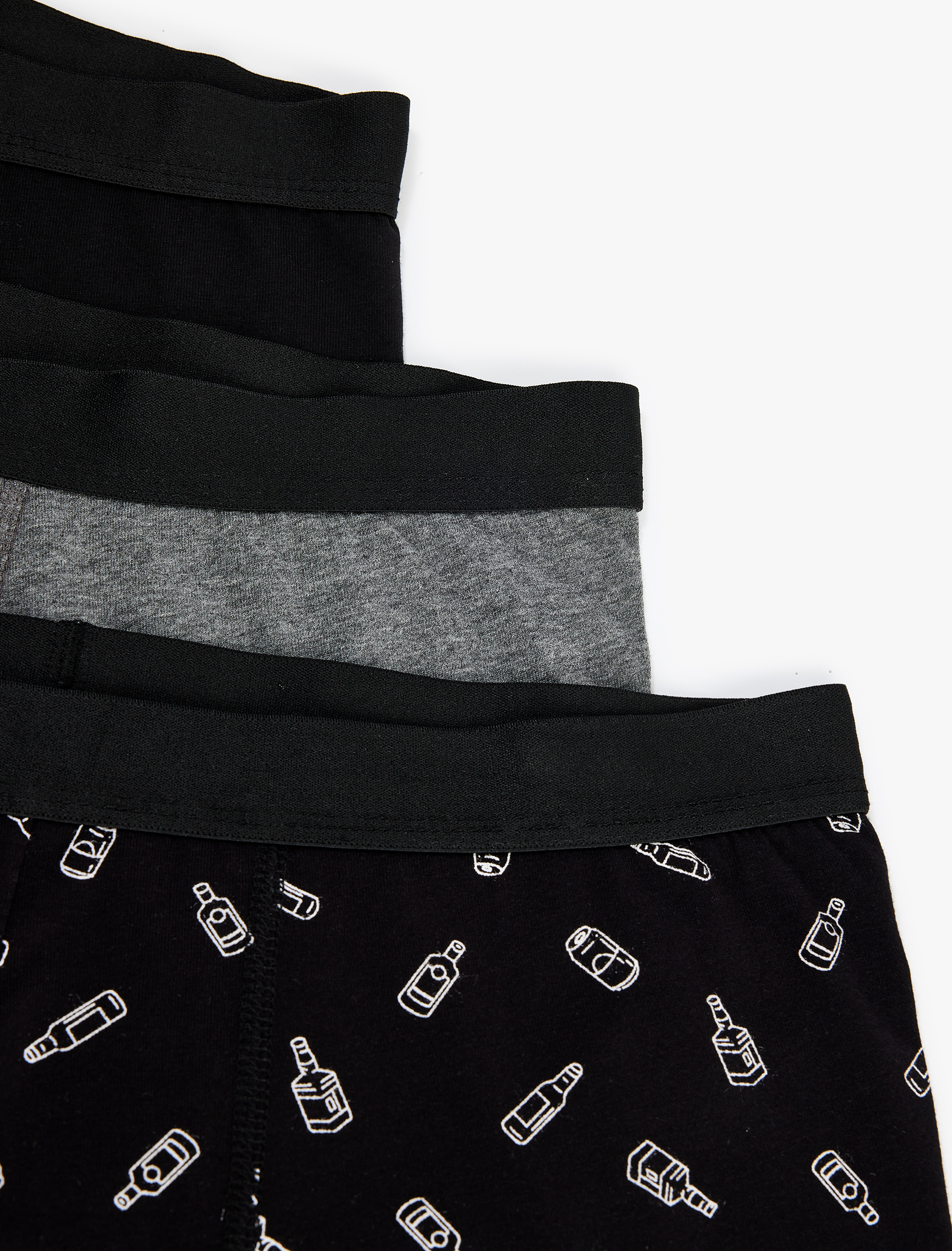   Pamuklu Desenli 3'lü Boxer Seti