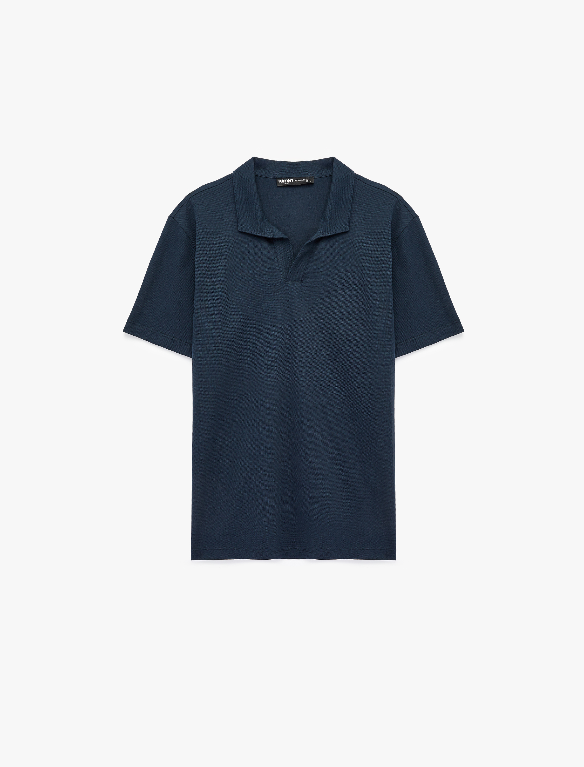   Regular Fit Pamuklu Pike Kumaş Kısa Kollu Polo Yaka Tişört