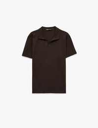 Regular Fit Pamuklu Pike Kumaş Kısa Kollu Polo Yaka Tişört