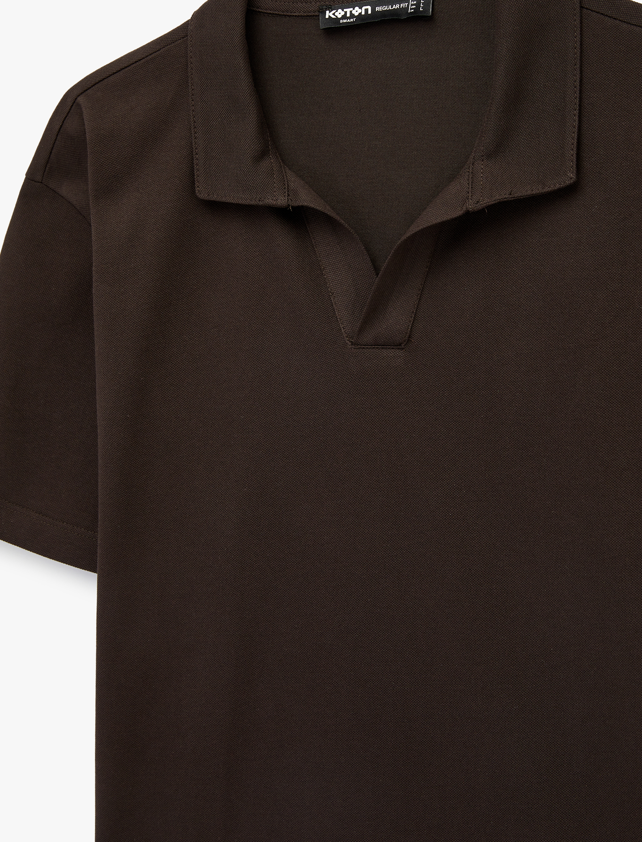   Regular Fit Pamuklu Pike Kumaş Kısa Kollu Polo Yaka Tişört