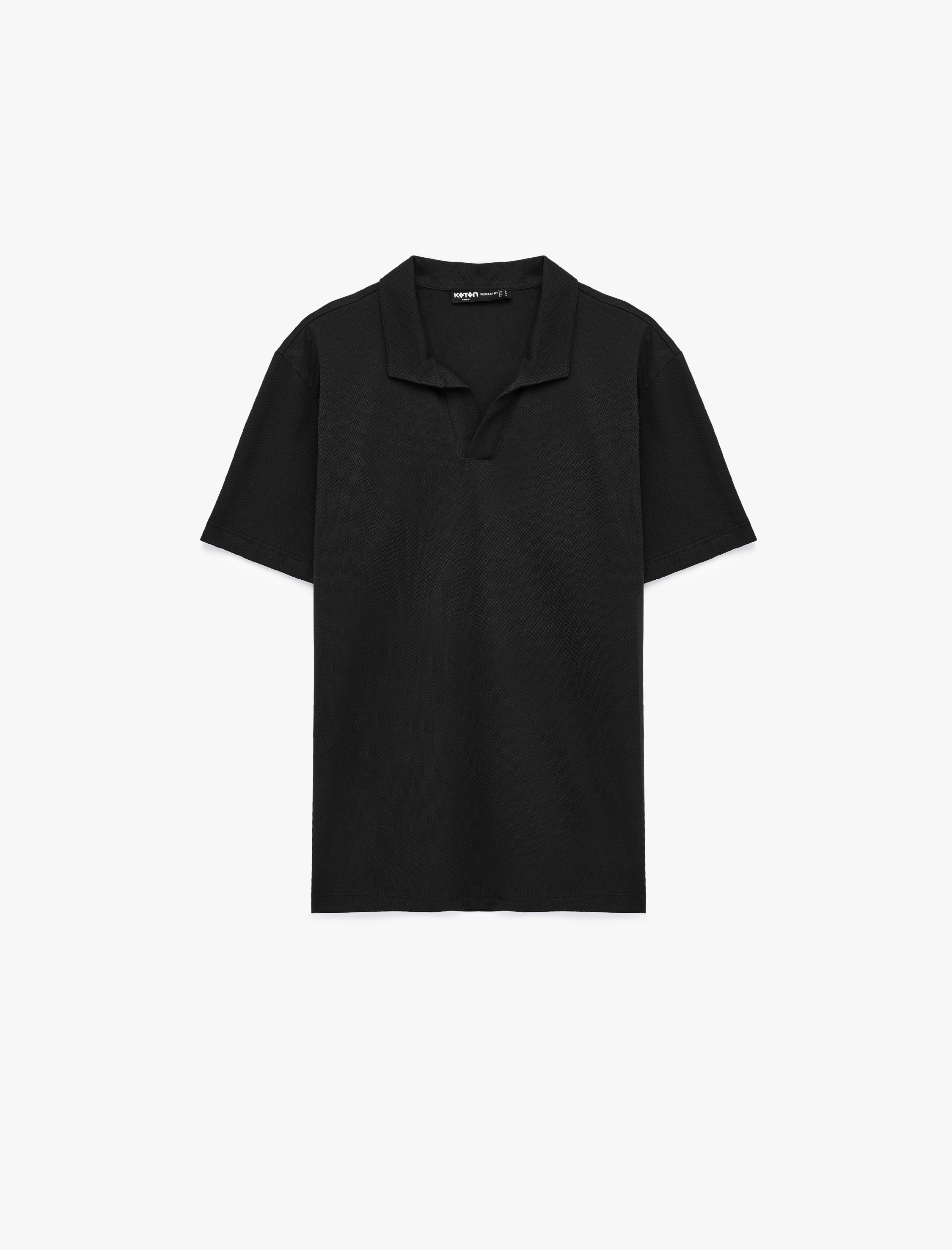   Regular Fit Pamuklu Pike Kumaş Kısa Kollu Polo Yaka Tişört