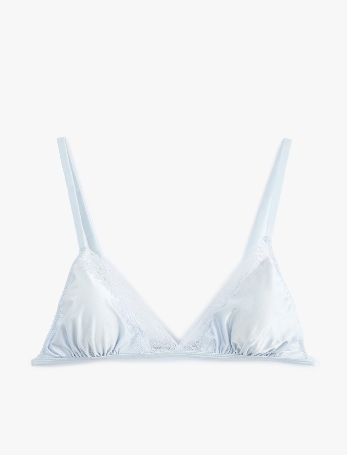  Dolgusuz Balensiz Dantel Detaylı Sütyen