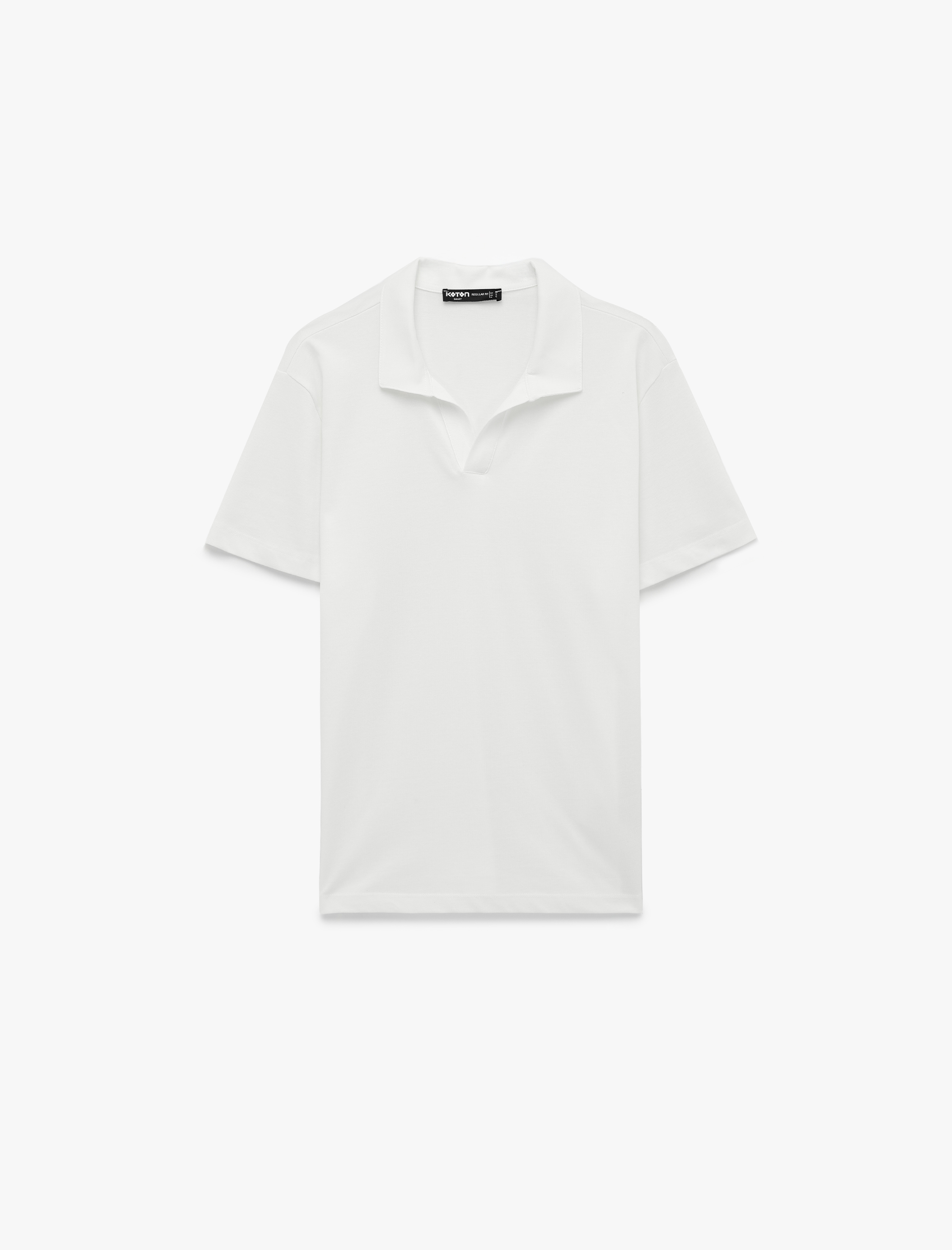   Regular Fit Pamuklu Pike Kumaş Kısa Kollu Polo Yaka Tişört