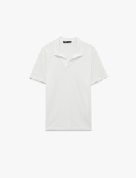 Regular Fit Pamuklu Pike Kumaş Kısa Kollu Polo Yaka Tişört