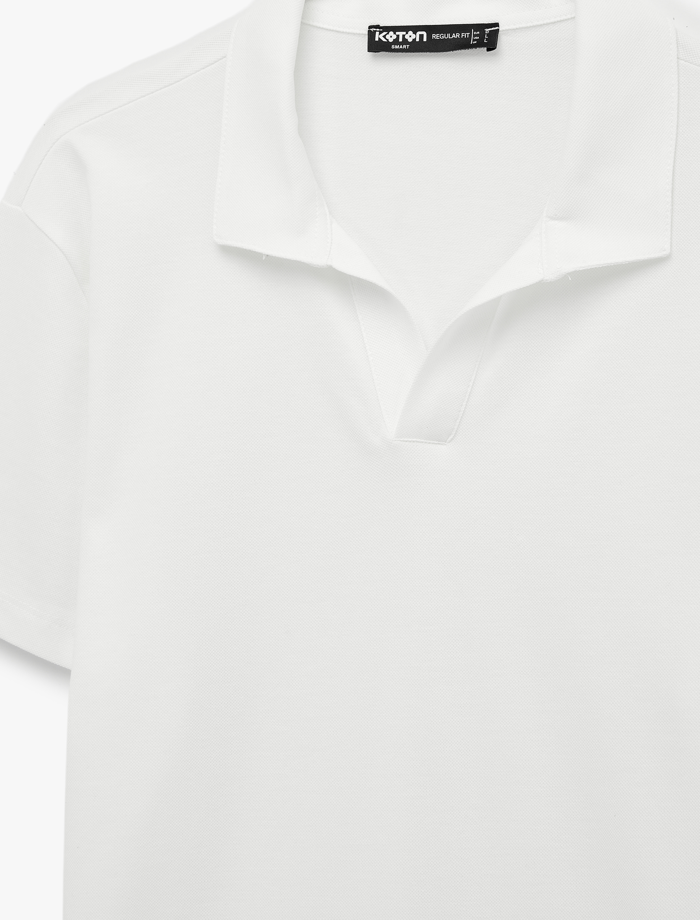   Regular Fit Pamuklu Pike Kumaş Kısa Kollu Polo Yaka Tişört