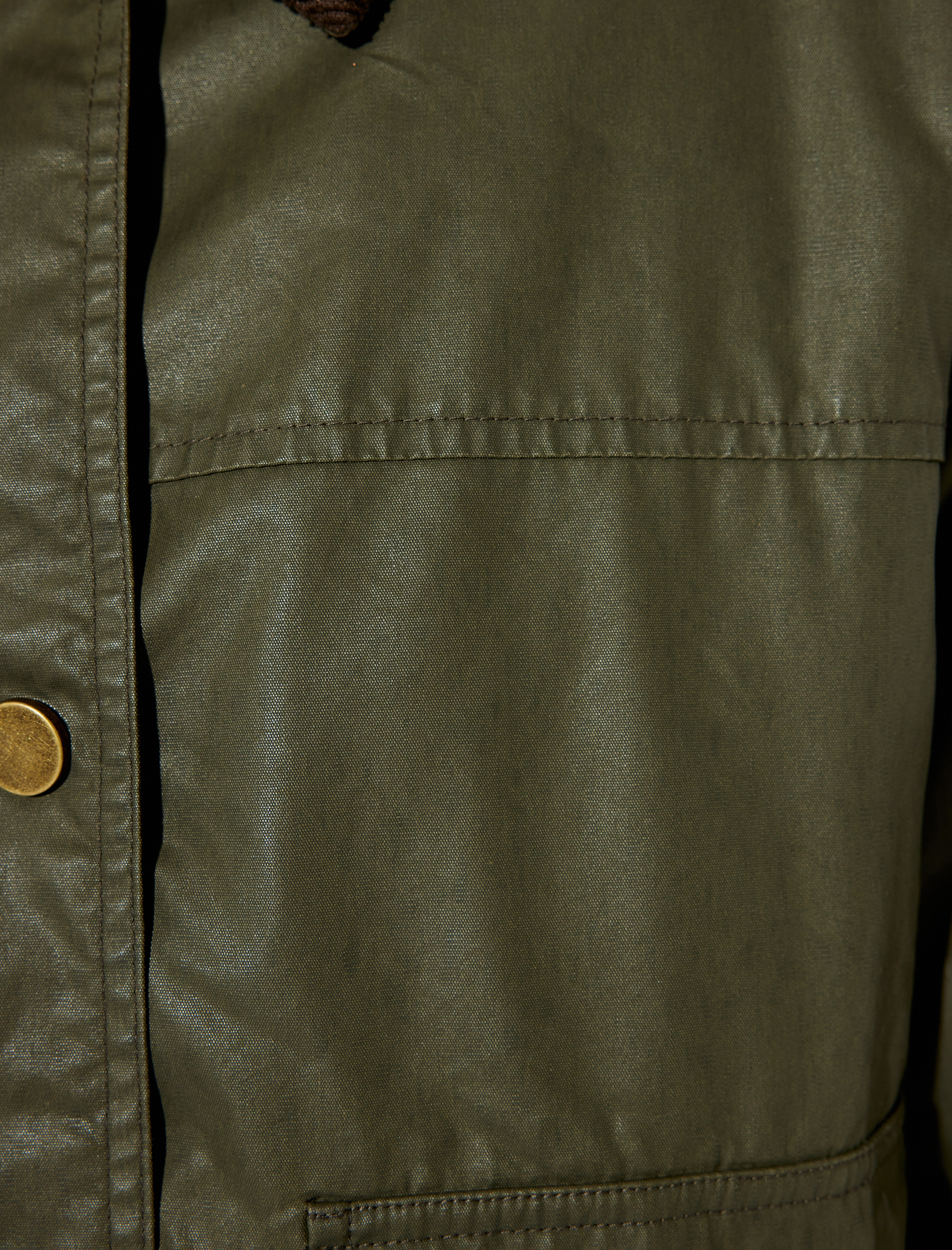   Mumlu Gabardin Oversize Mont Kapüşonlu Cepli Fermuarlı