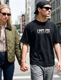 Kısa Kollu Yıkamalı Bisiklet Yaka Pamuklu Oversize Baskılı Tişört