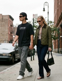 Çıtçıt Düğmeli Cep Detaylı Uzun Kollu Klasik Yaka Kapitone Ceket