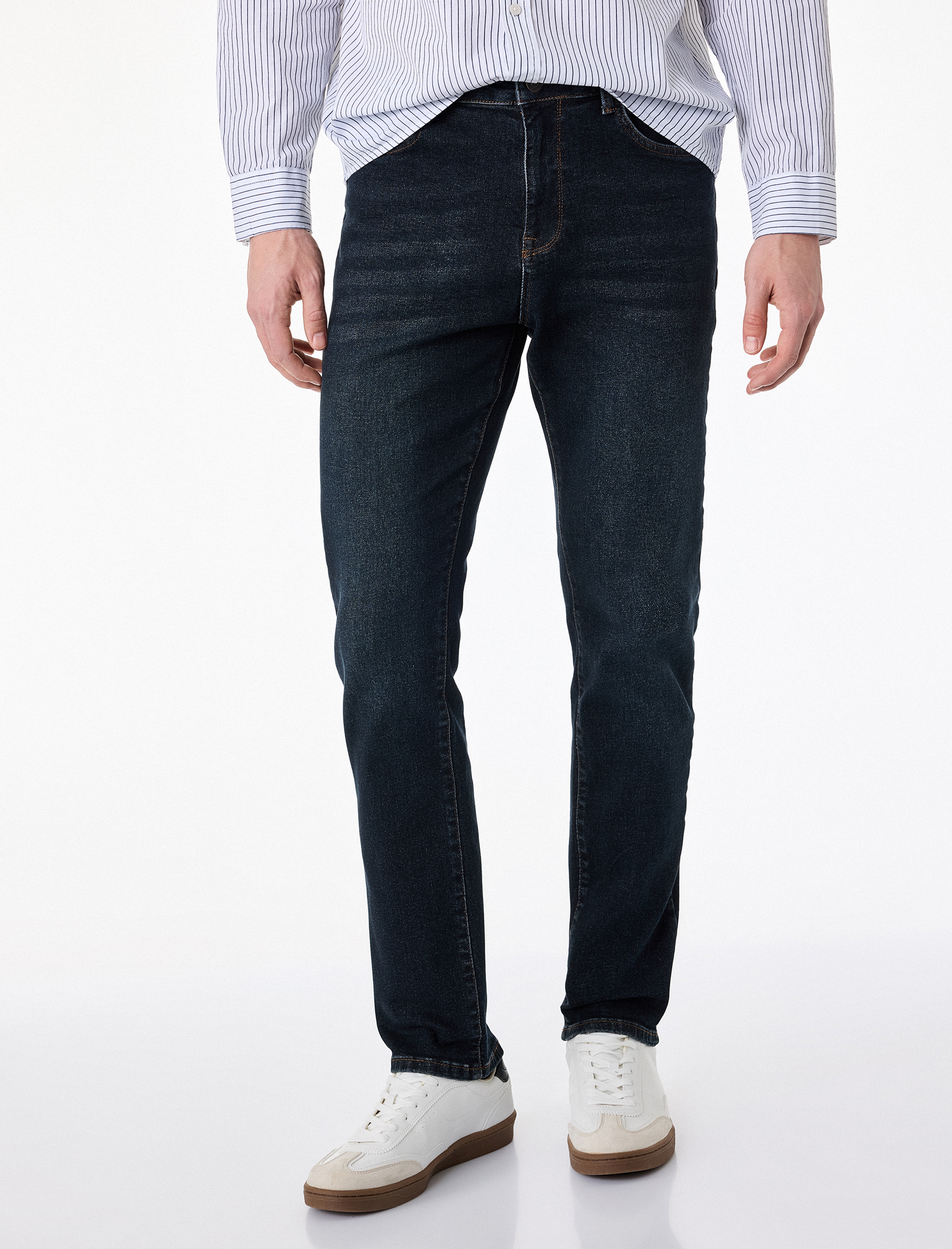   Normal Bel Pamuklu Slim Fit Jean Pantolon - Brad Jean