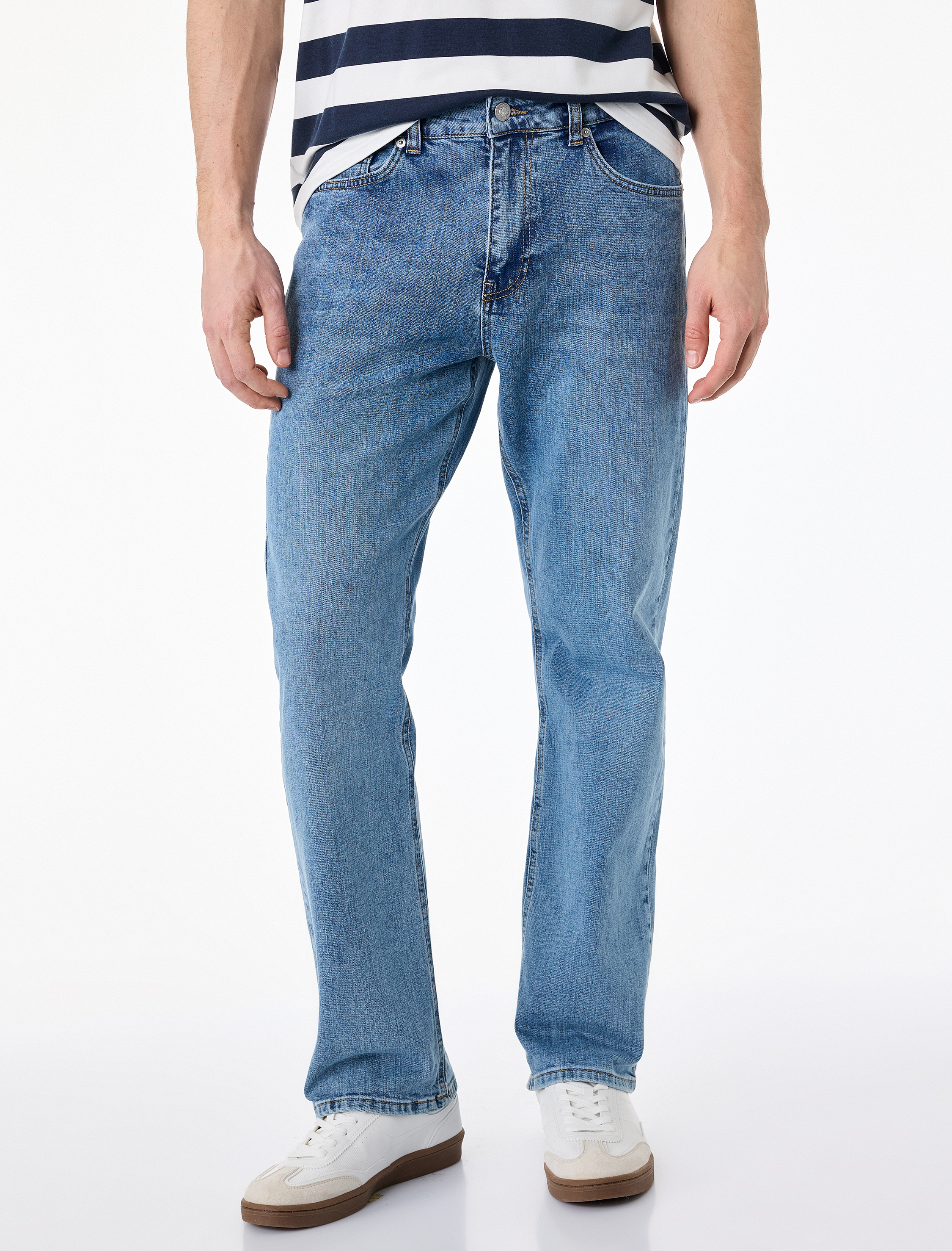   Pamuklu Normal Bel Straight Fit Jean Pantolon - Mark Jean