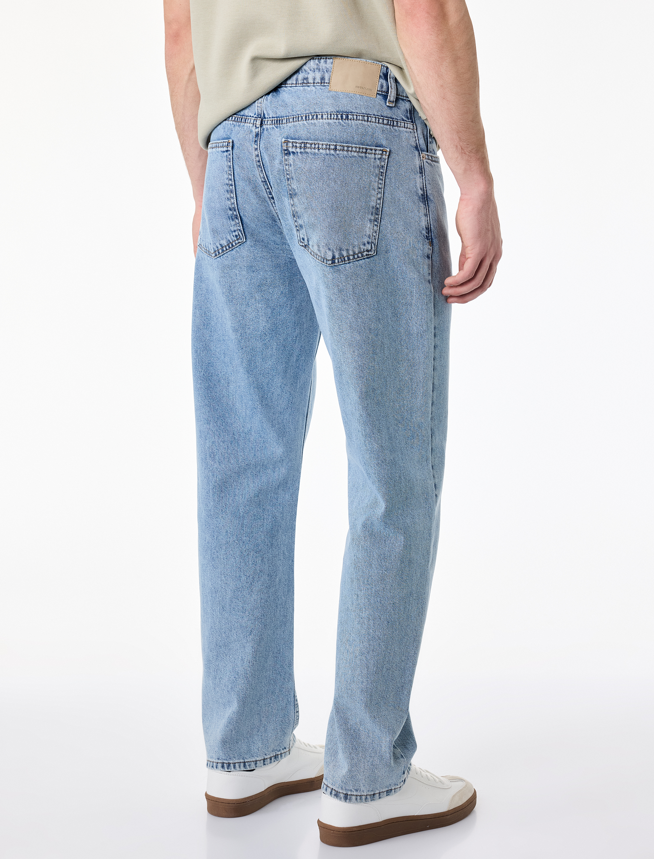  Pamuklu 5 Cepli Normal Bel Vintage Straight Fit Jean Pantolon