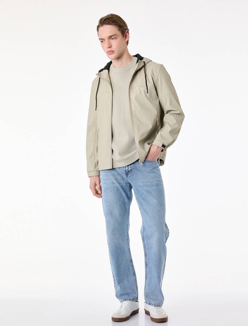 Koton Erkek Pamuklu 5 Cepli Normal Bel Vintage Straight Fit Jean Pantolon