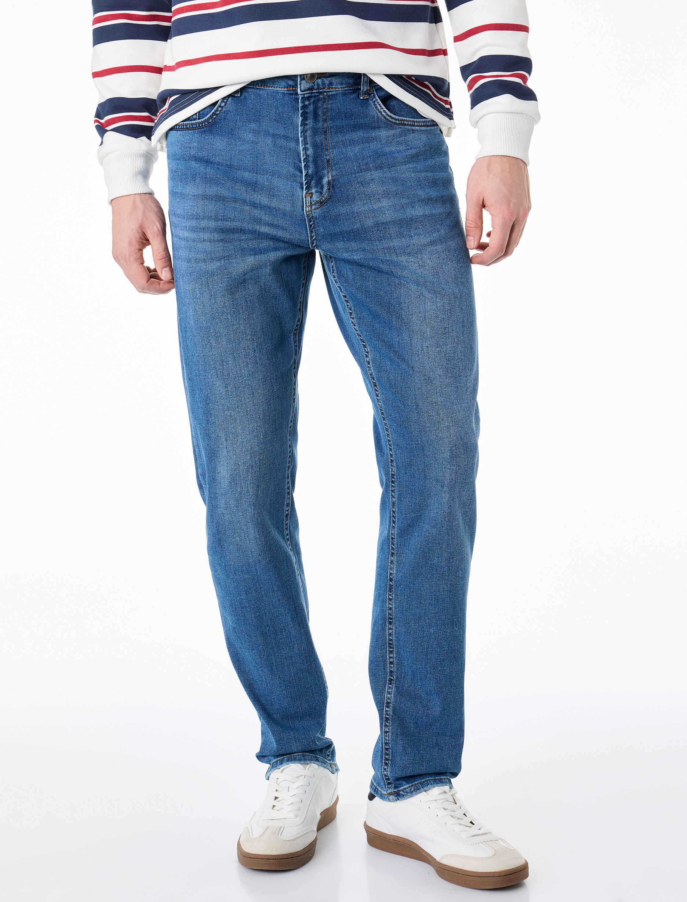   Normal Bel Pamuklu Slim Fit Jean Pantolon - Brad Jean