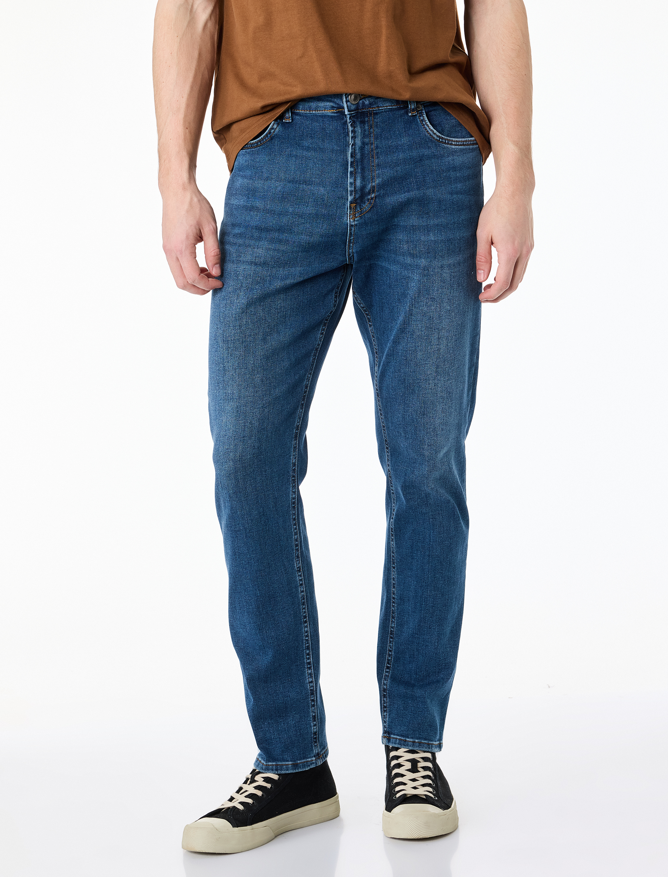   Normal Bel Pamuklu Slim Fit Jean Pantolon - Brad Jean